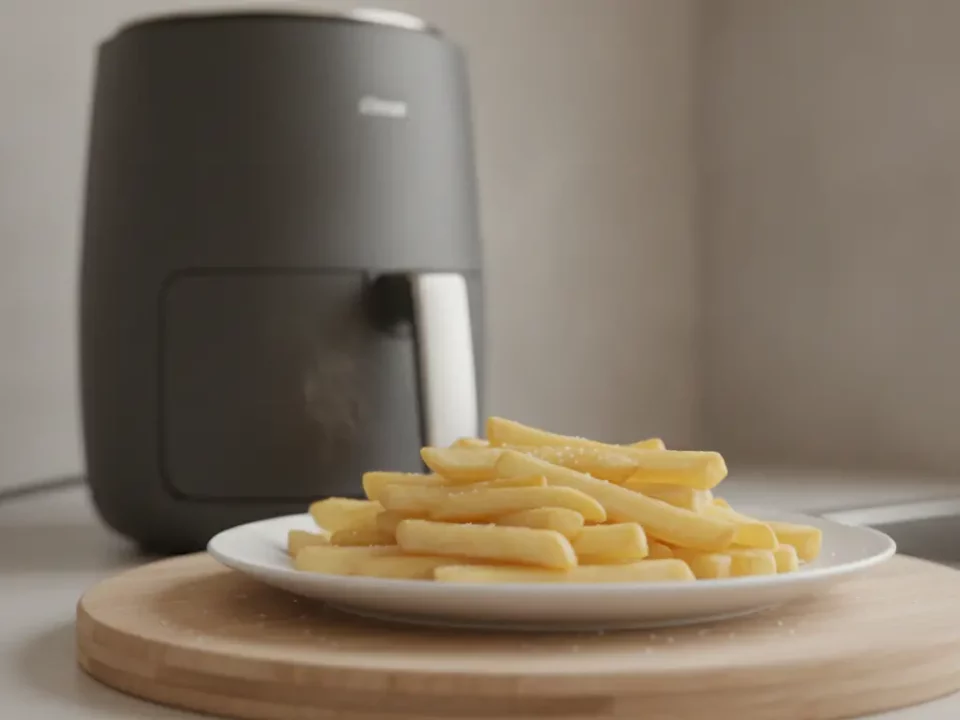Finke: Pommes neben Airfryer in Küche